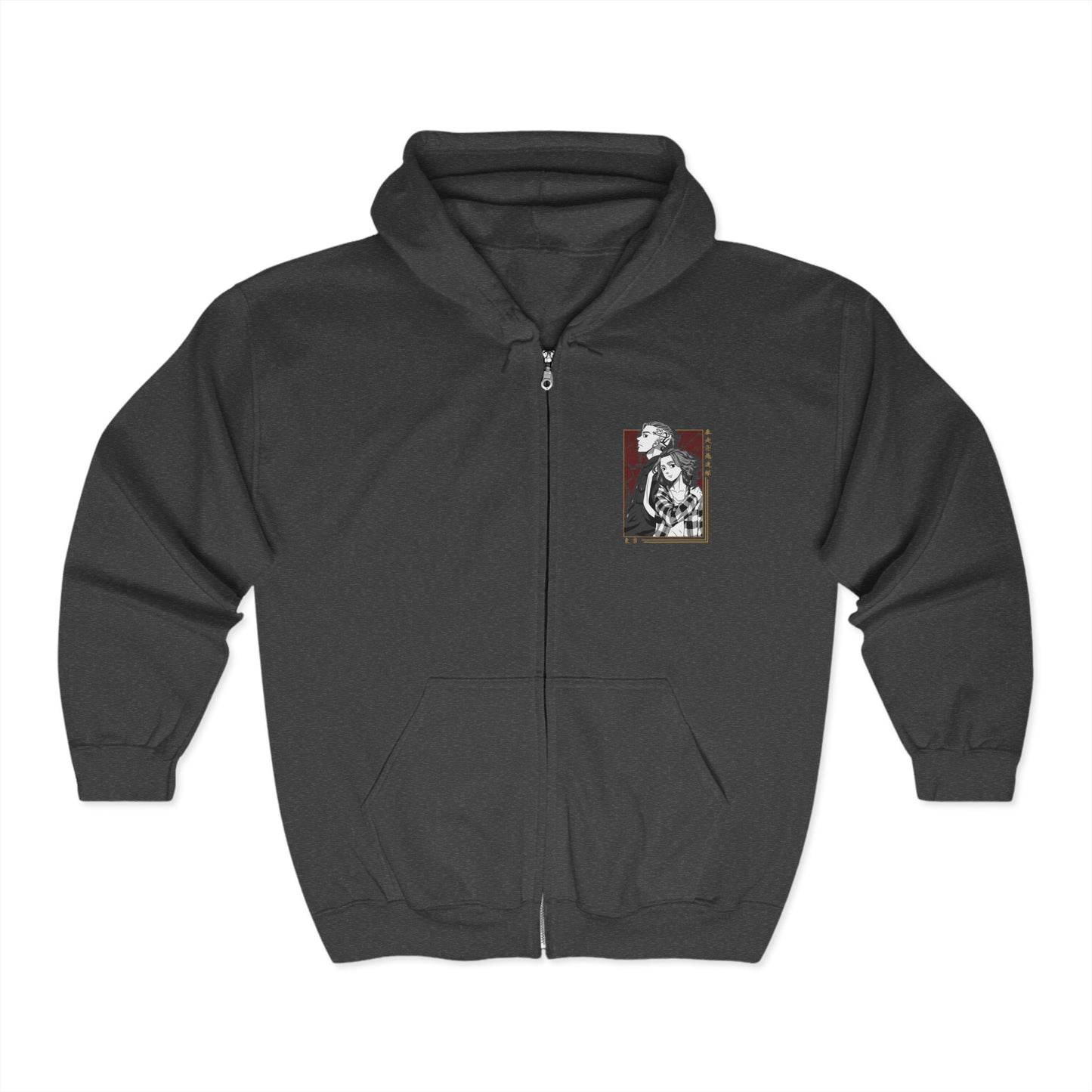 Mikey/Draken-Tokyo Revengers Adult Zip-Up Hoodie