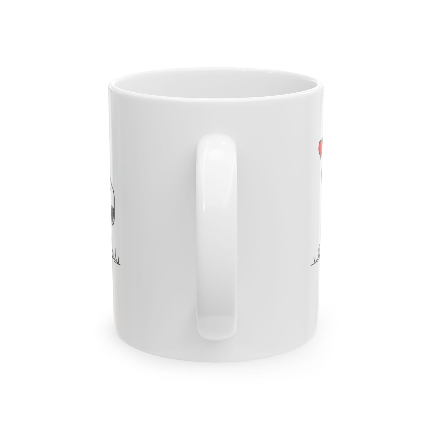 Dog Heart Ceramic Mug