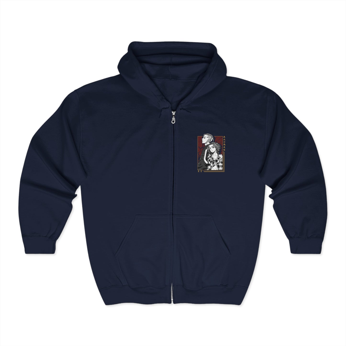 Mikey/Draken-Tokyo Revengers Adult Zip-Up Hoodie