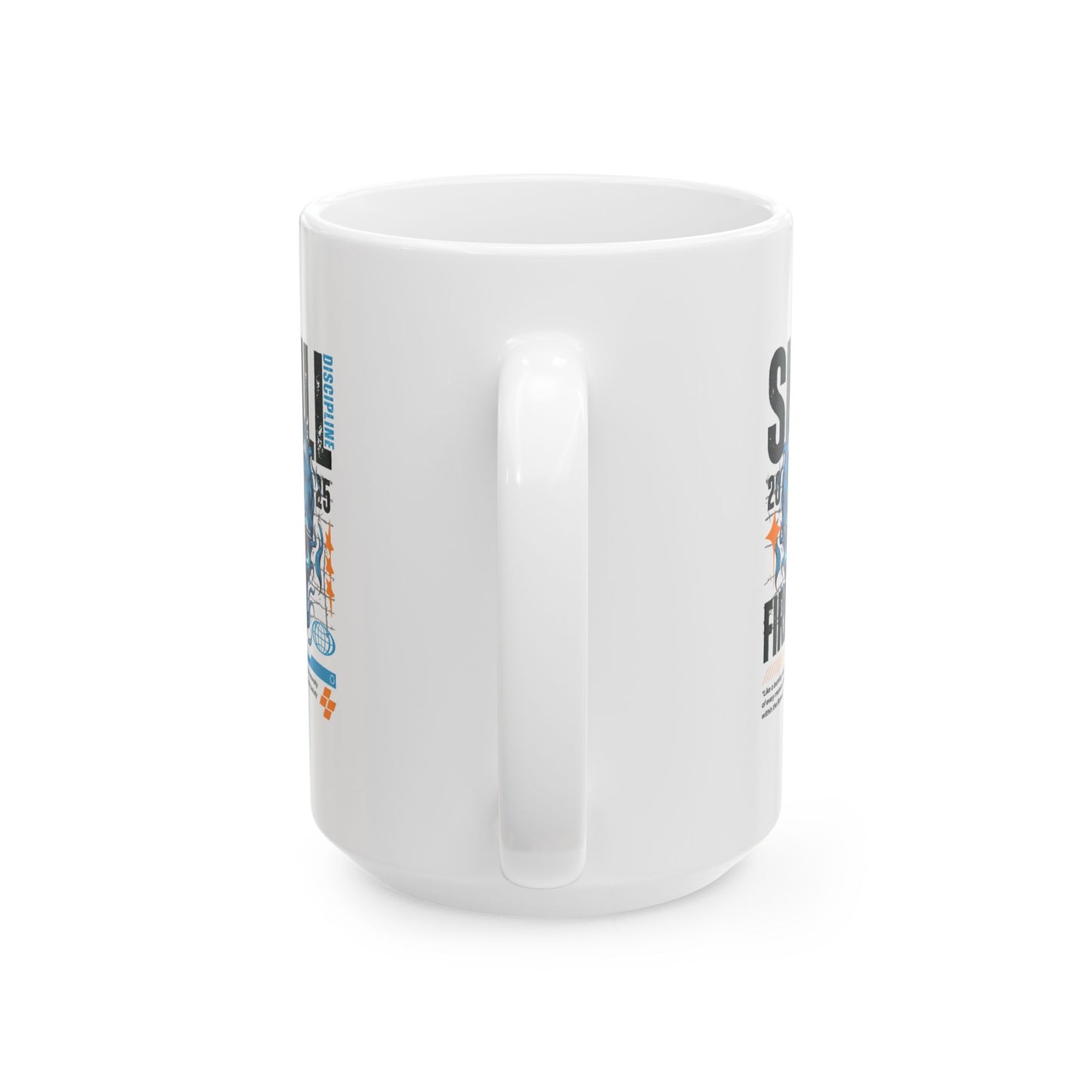 Flaming Fury Skull Ceramic Mug