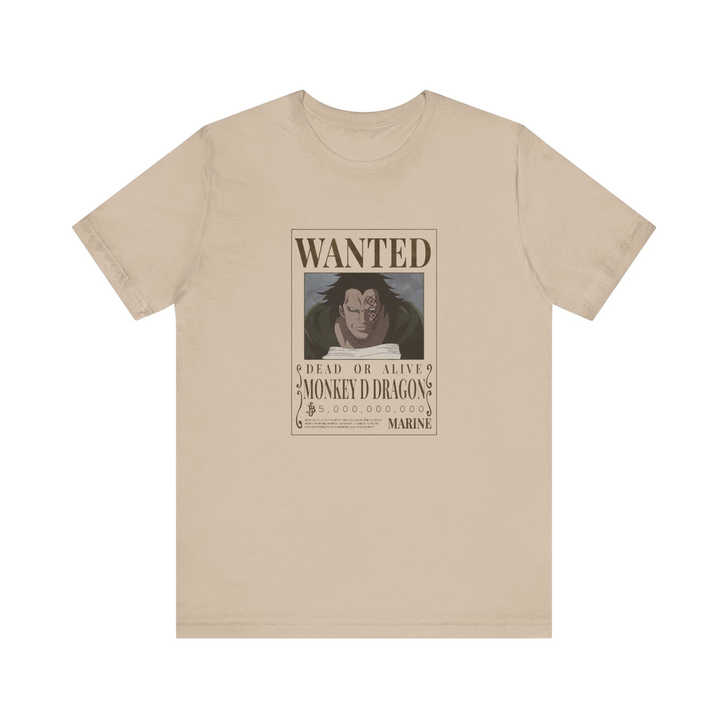 One Piece Wanted Monkey D Dragon Adult T-Shirt