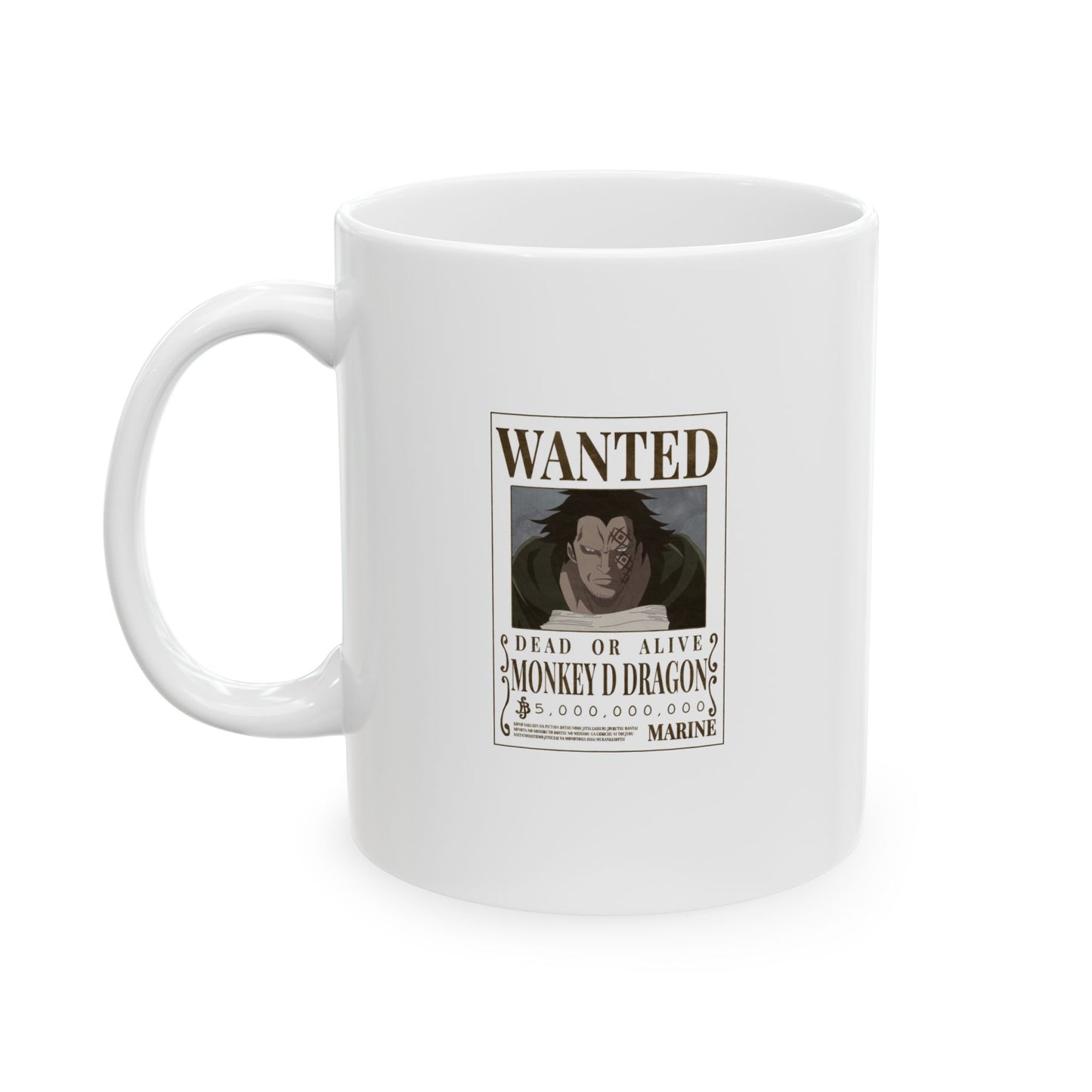 One Piece Wanted Monkey D Dragon Ceramic Mug