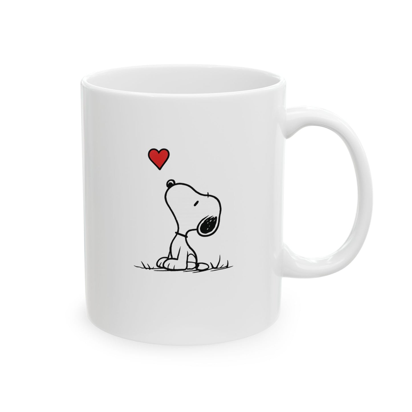Dog Heart Ceramic Mug