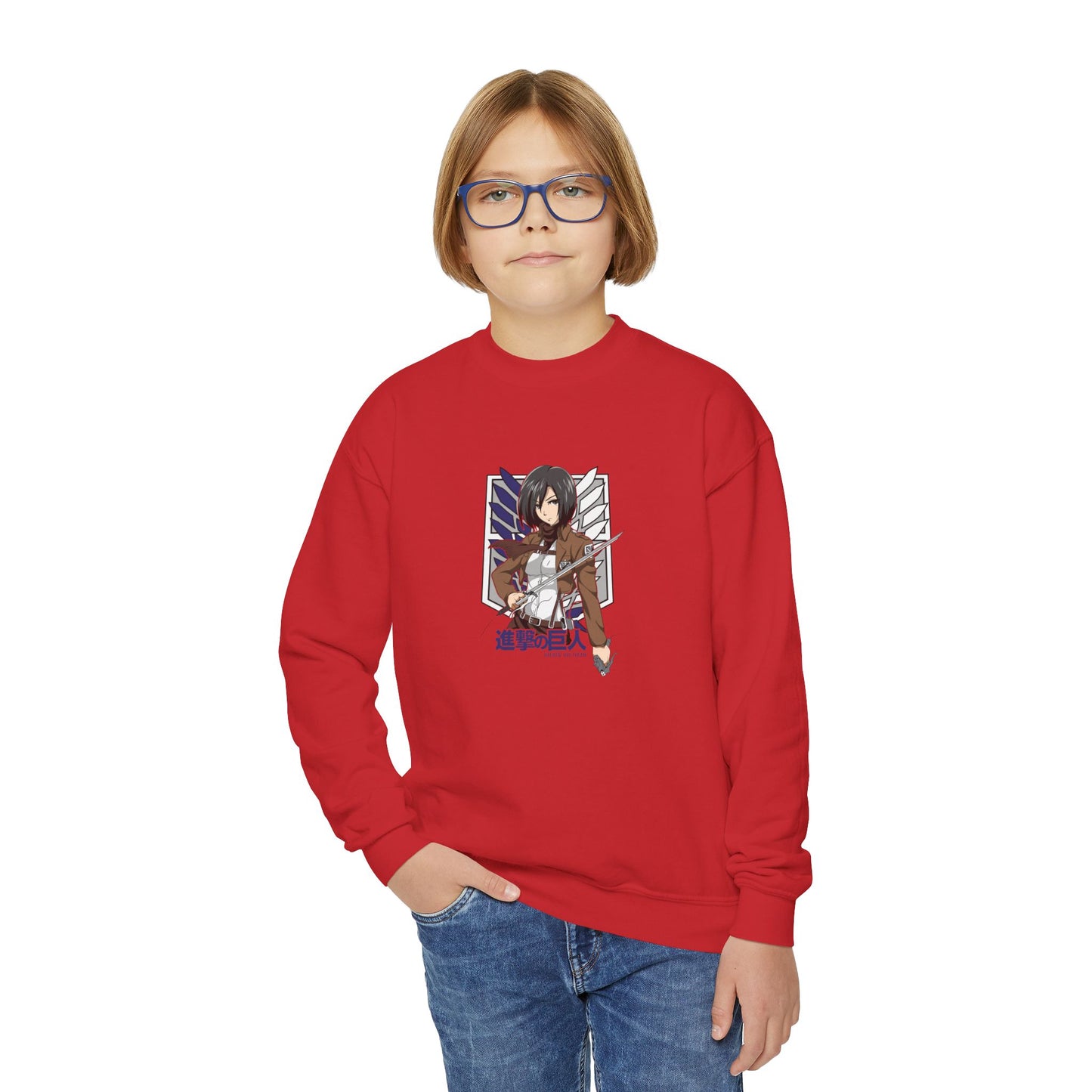 Mikasa Attack On Titan Youth Sweatshirt