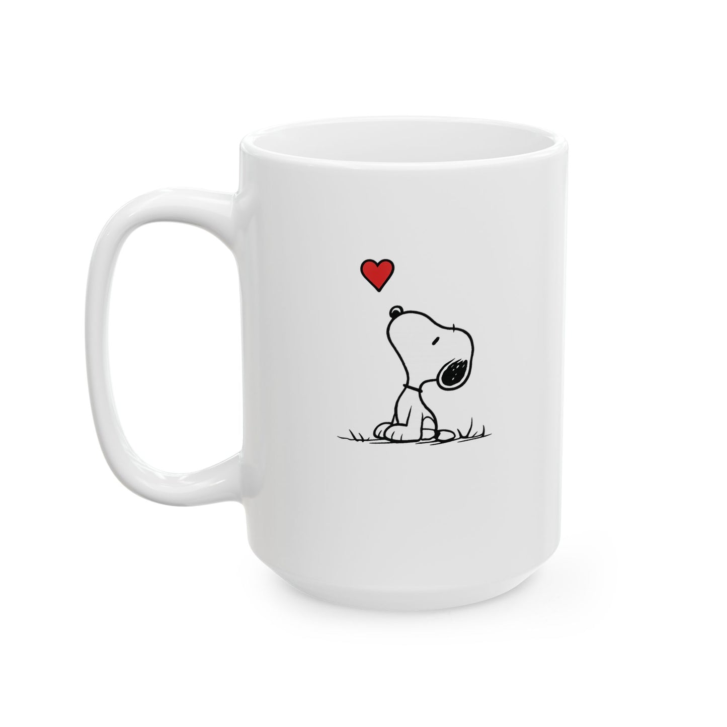 Dog Heart Ceramic Mug