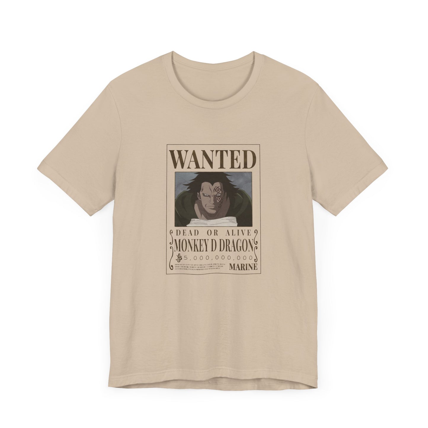 One Piece Wanted Monkey D Dragon Adult T-Shirt