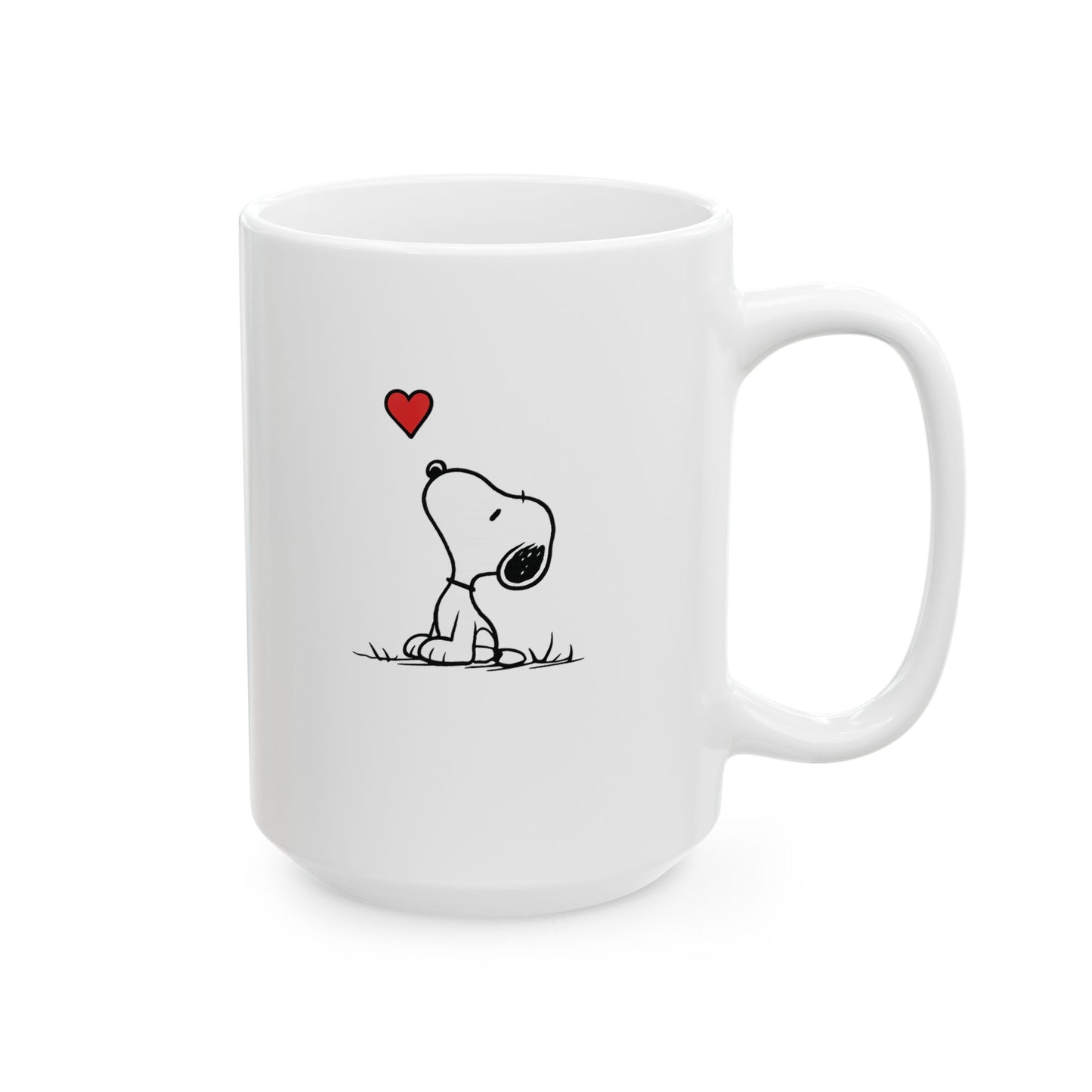 Dog Heart Ceramic Mug