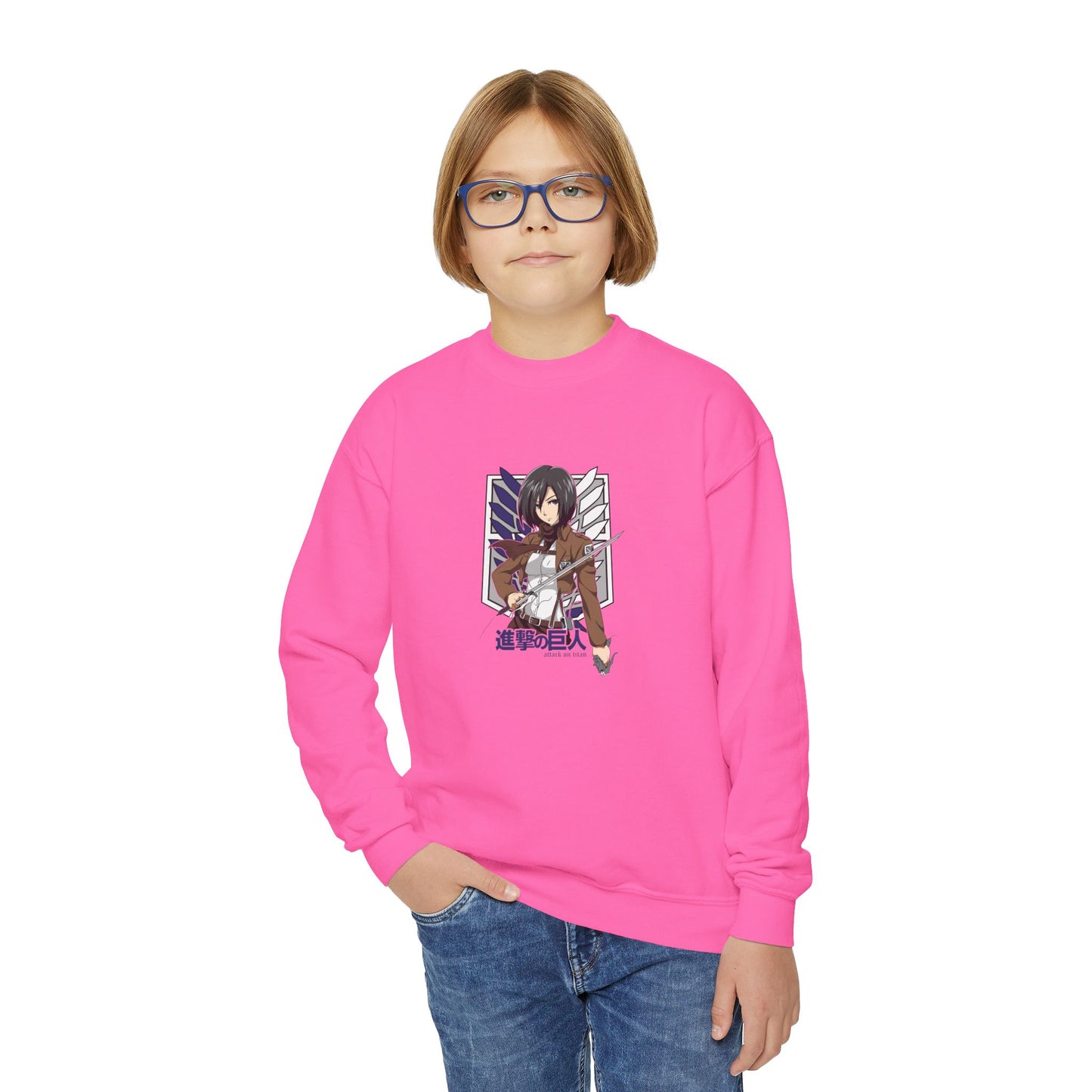 Mikasa Attack On Titan Youth Sweatshirt
