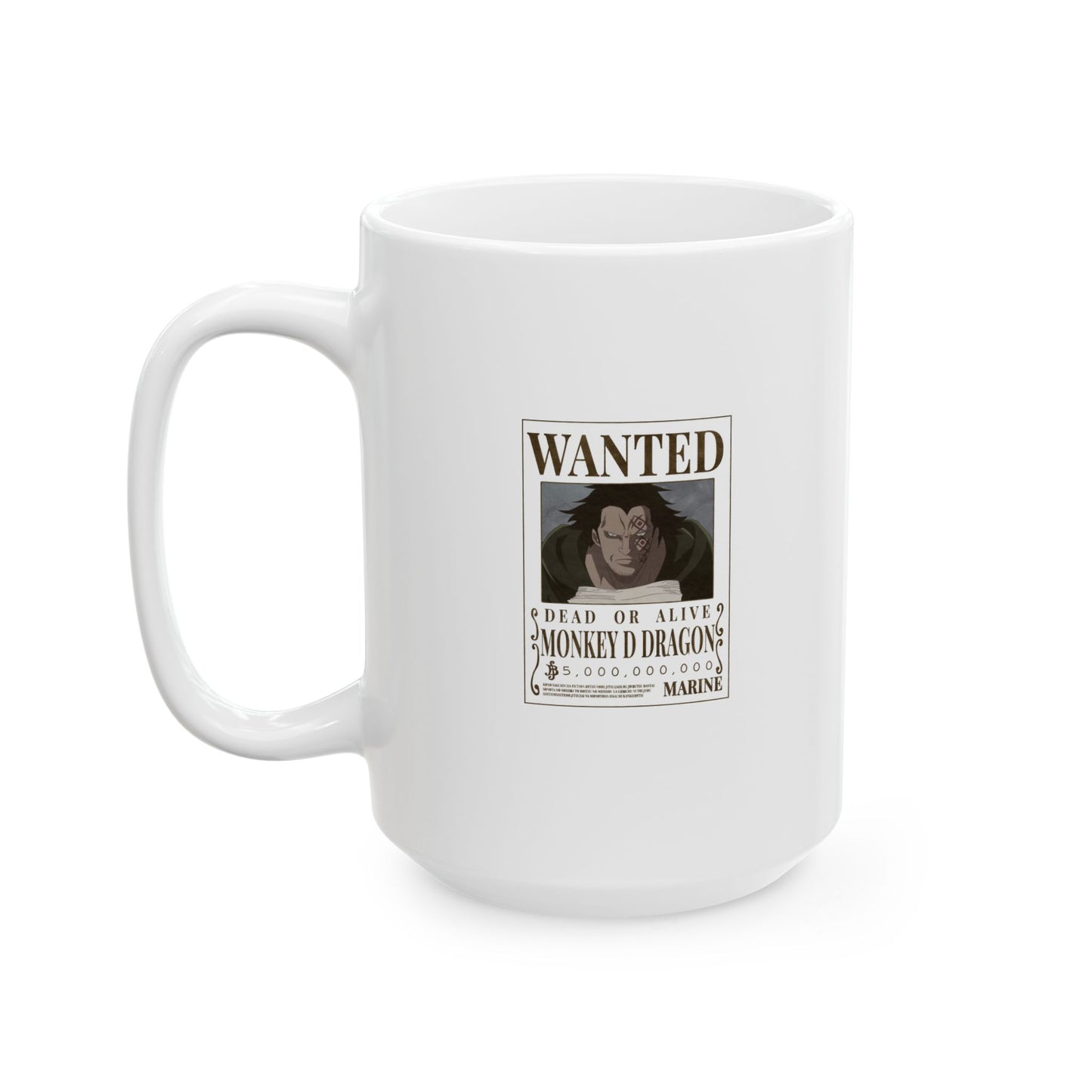 One Piece Wanted Monkey D Dragon Ceramic Mug