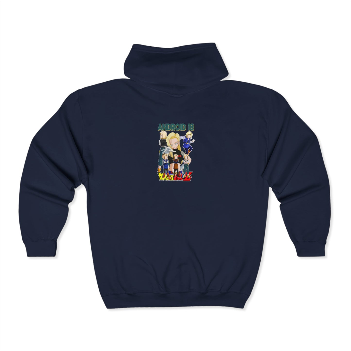 Android 18-Dragon Ball Z Adult Zip-Up Hoodie