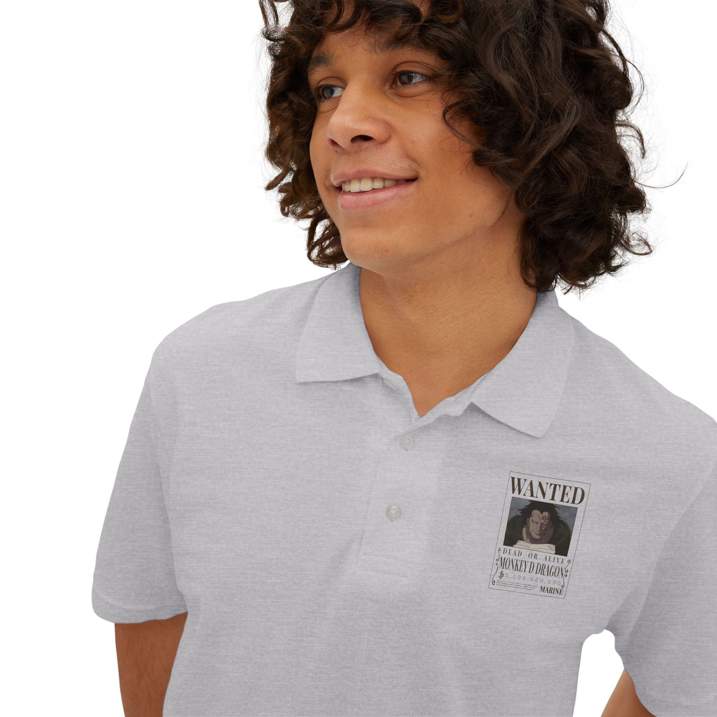 One Piece Wanted Monkey D Dragon Polo Shirt