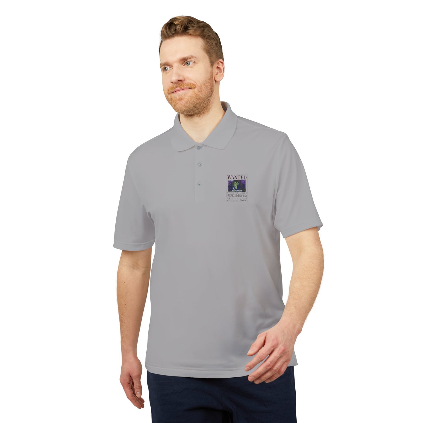 One Piece Wanted Monkey D Dragon Adidas Performance Polo