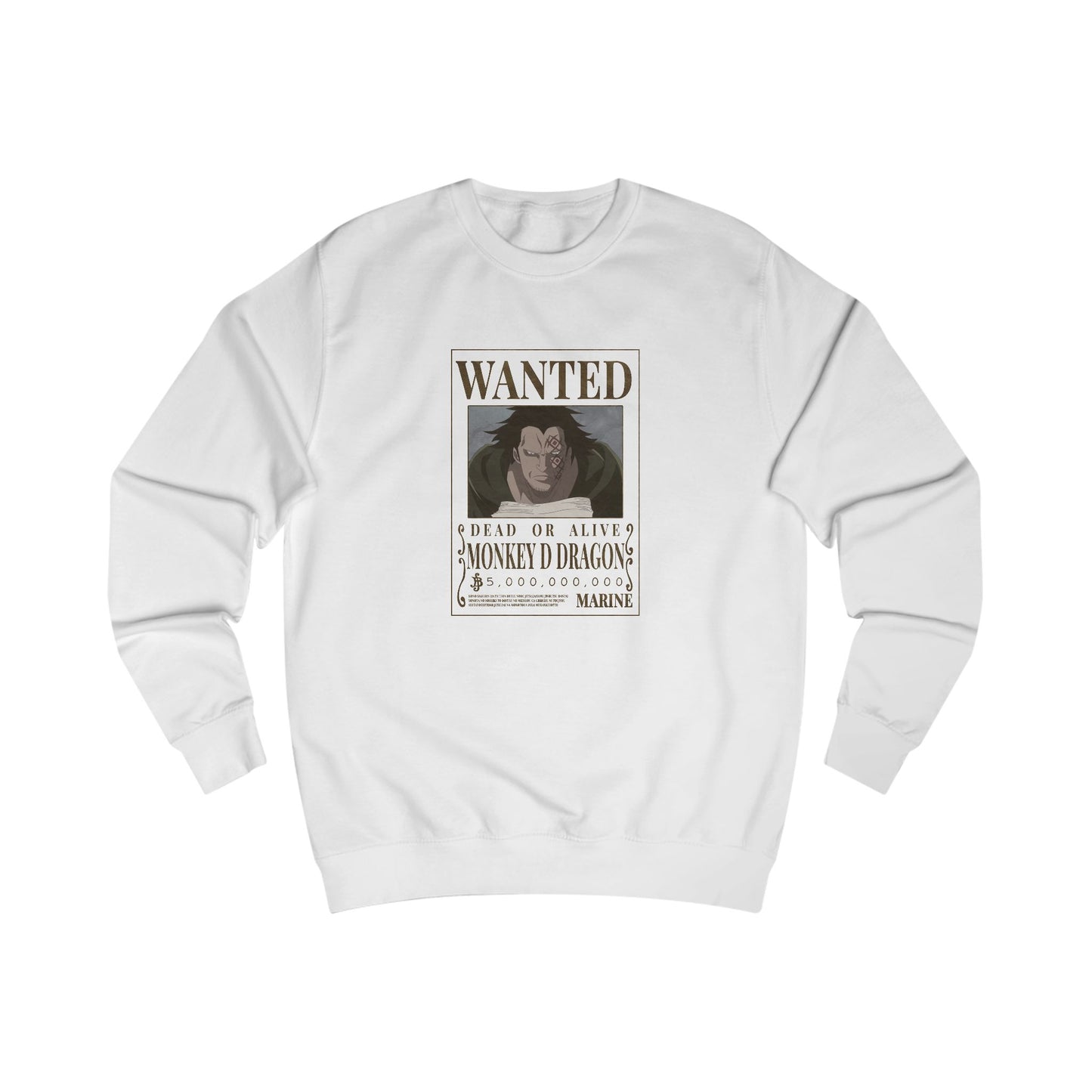 One Piece Wanted Monkey D Dragon Adult Sweatshirt