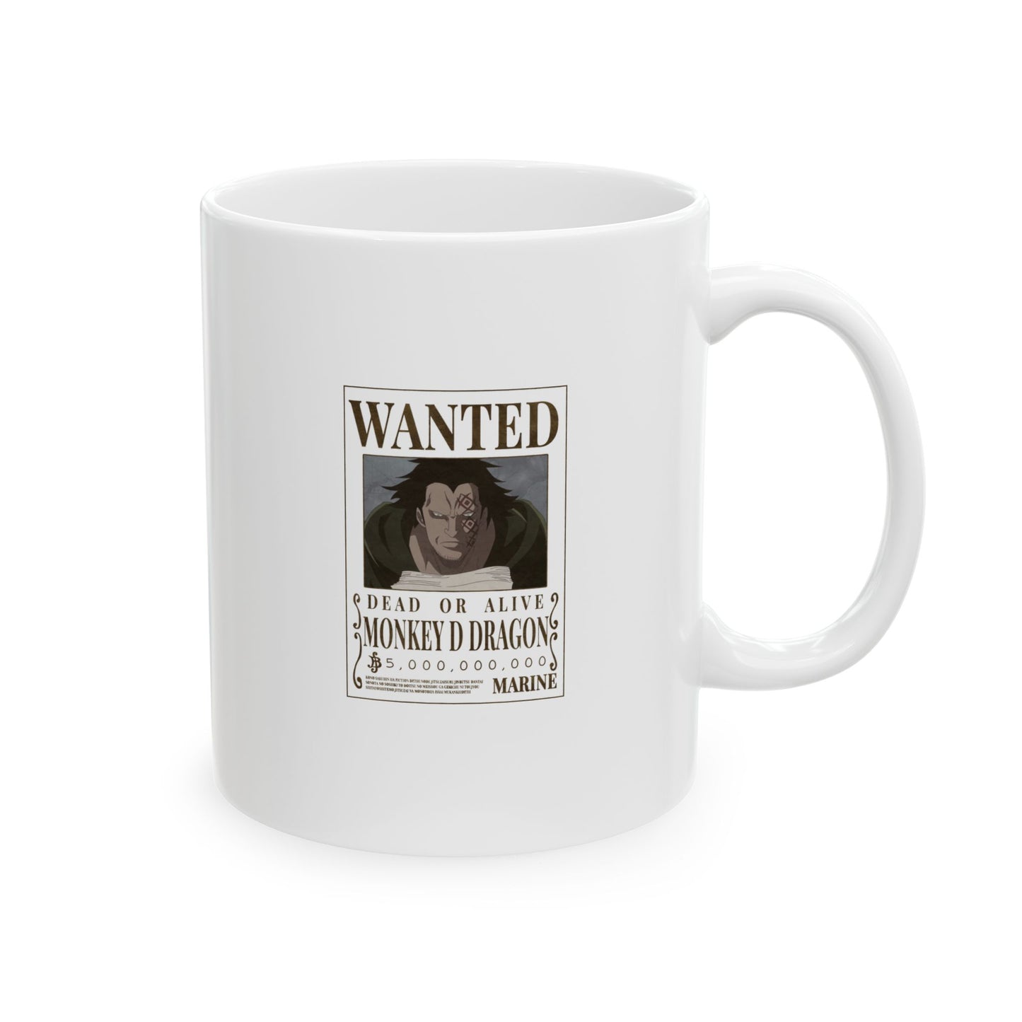 One Piece Wanted Monkey D Dragon Ceramic Mug