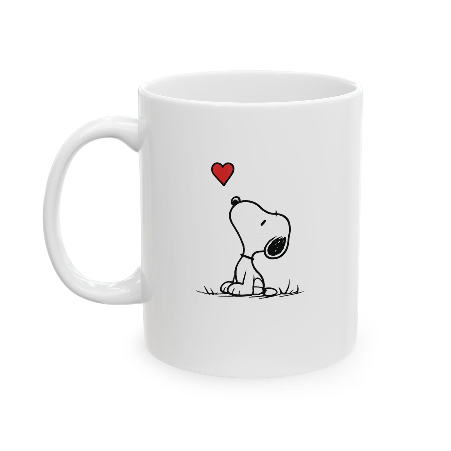 Dog Heart Ceramic Mug