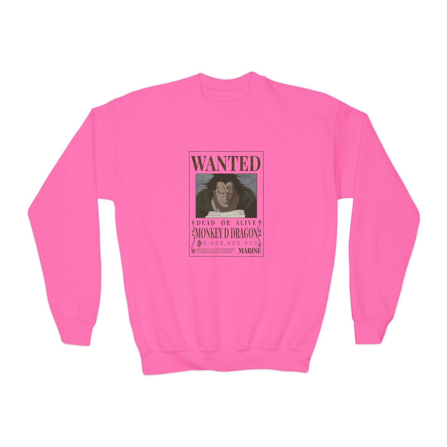 One Piece Wanted Monkey D Dragon Youth Sweatshirt