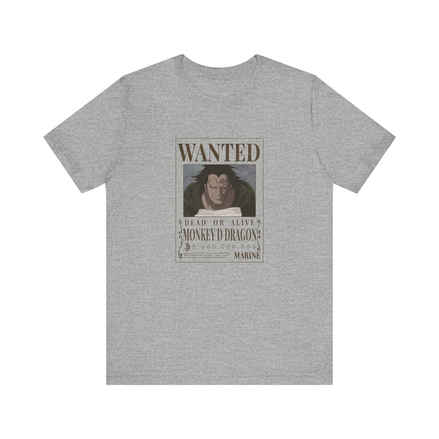 One Piece Wanted Monkey D Dragon Adult T-Shirt