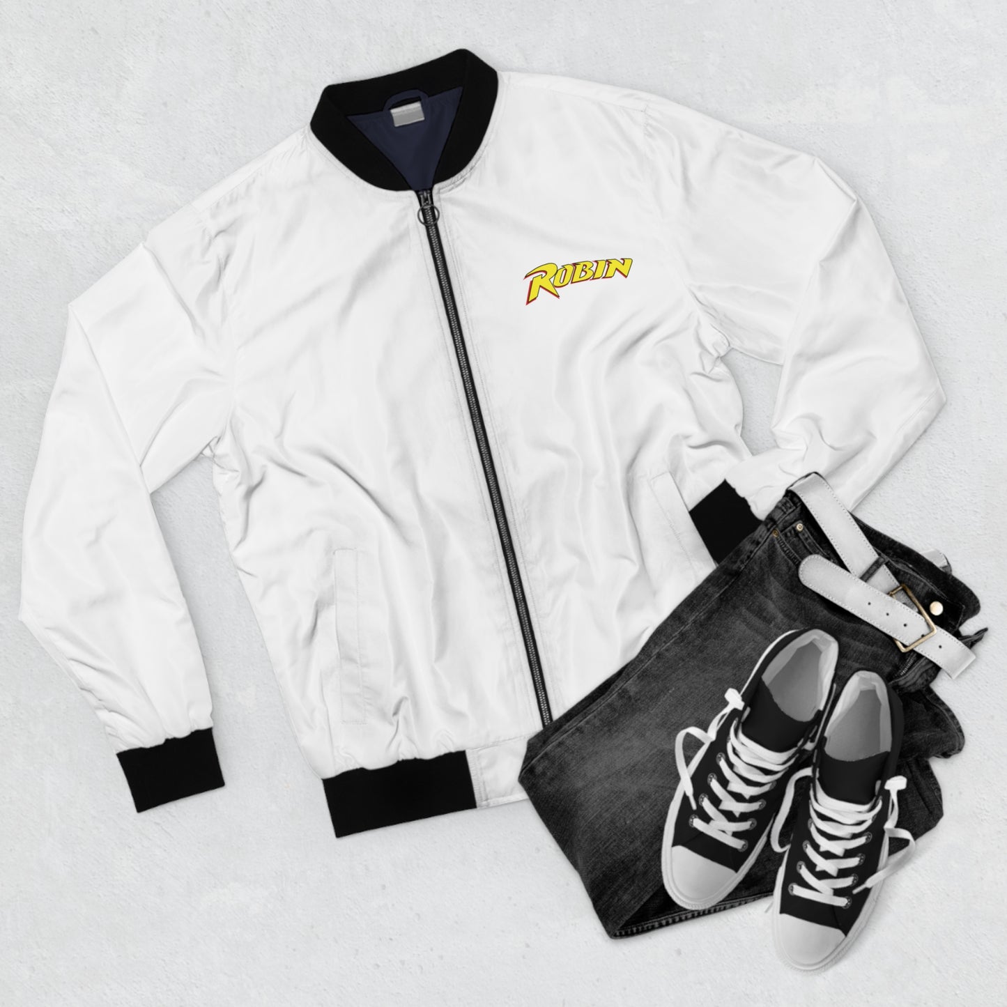 Robin Logo Men's Bomber Jacket