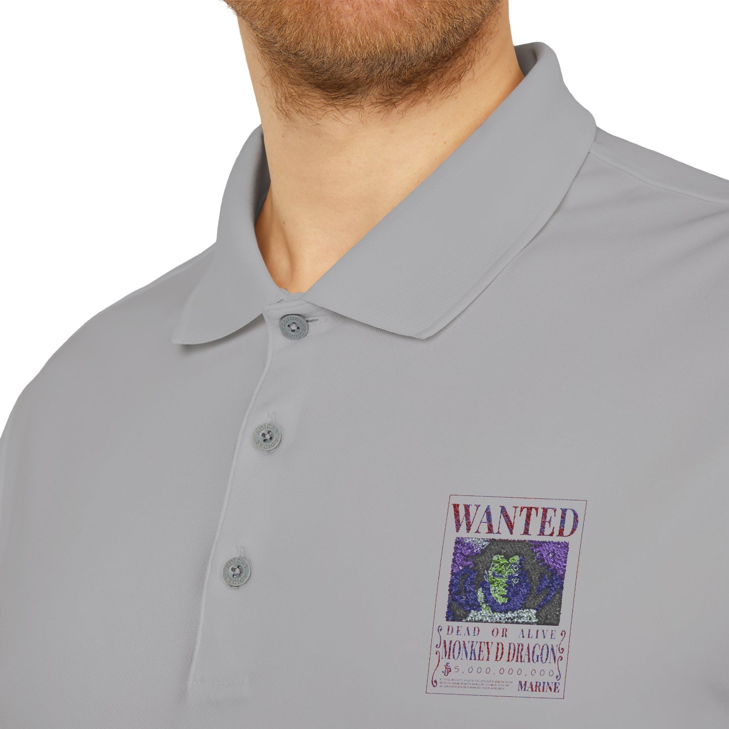 One Piece Wanted Monkey D Dragon Adidas Performance Polo