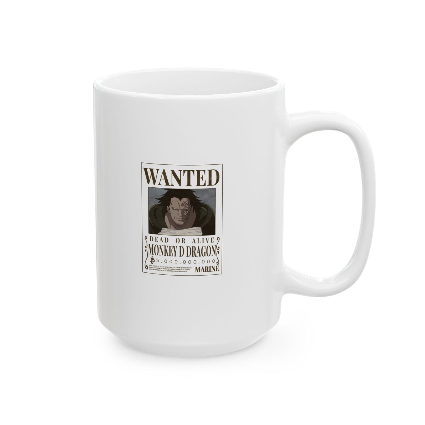 One Piece Wanted Monkey D Dragon Ceramic Mug