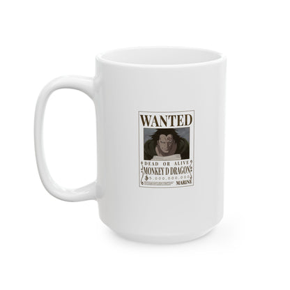 One Piece Wanted Monkey D Dragon Ceramic Mug