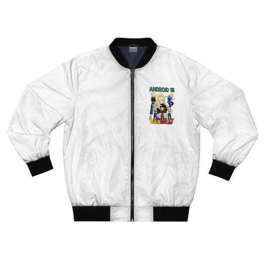 Android 18-Dragon Ball Z Men's Bomber Jacket