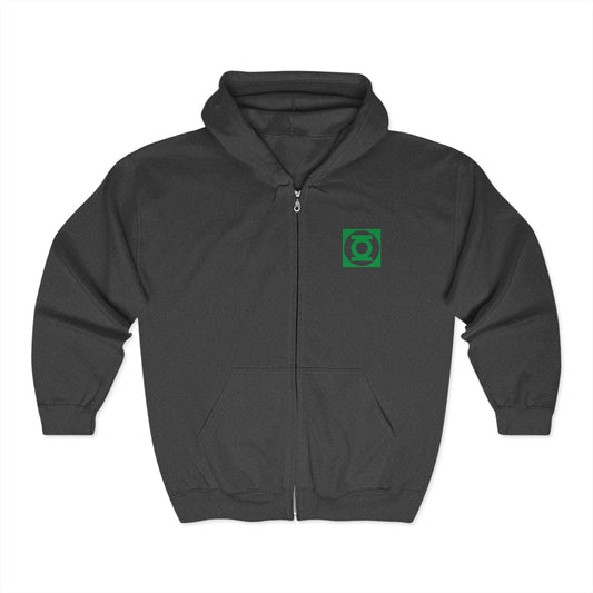 Green Lantern Adult Zip-Up Hoodie