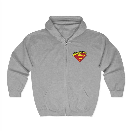 Supergirl Adult Zip-Up Hoodie
